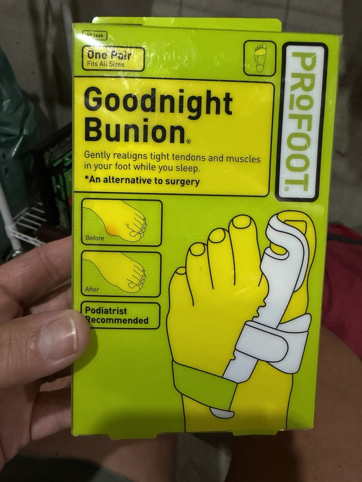 ProFoot Goodnight Bunion 1 Pair Adjusts For A Custom Fit – Brand New