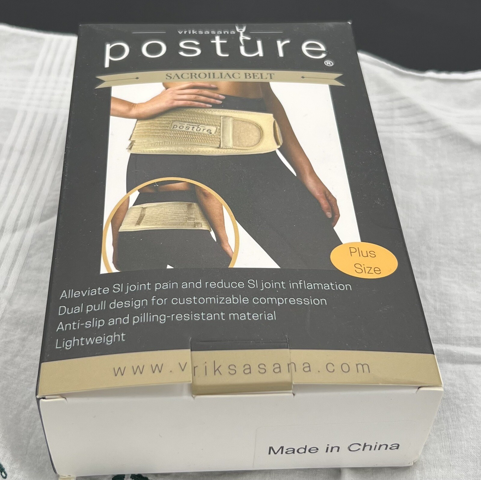 Vriksasana Posture Sacroiliac Belt SI Plus Size new sealed in box.
