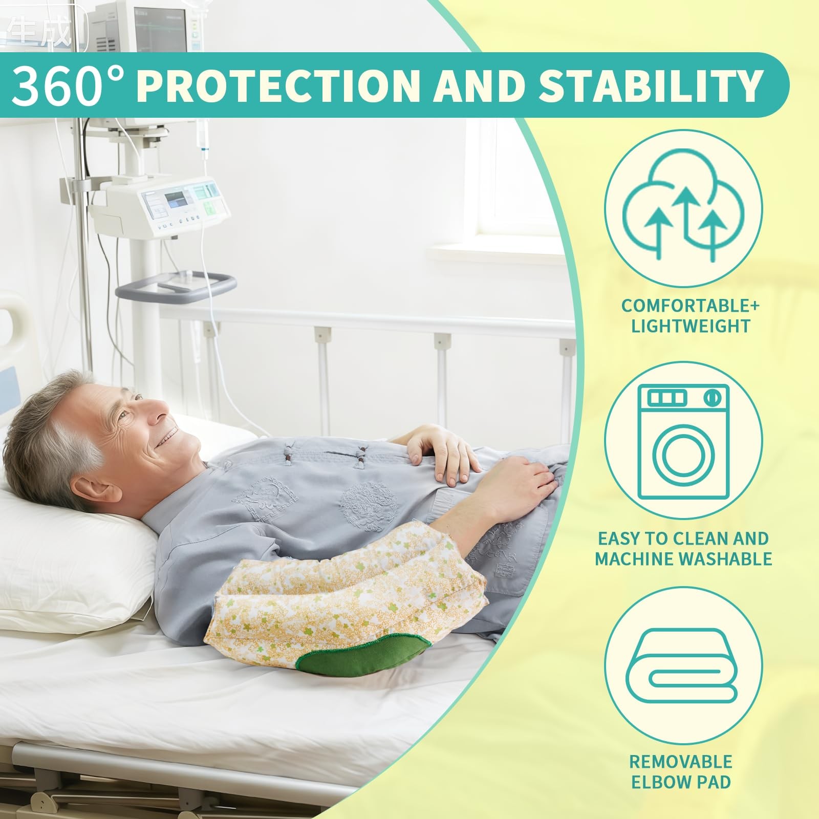 Elbow Protector Pads for Elderly & Adults – Colorful Washable Pad for Pressur…