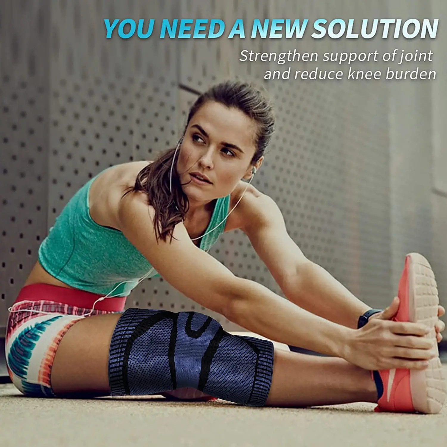 Knee Brace Support Side Stabilizers Patella Gel Compression Meniscus Injury