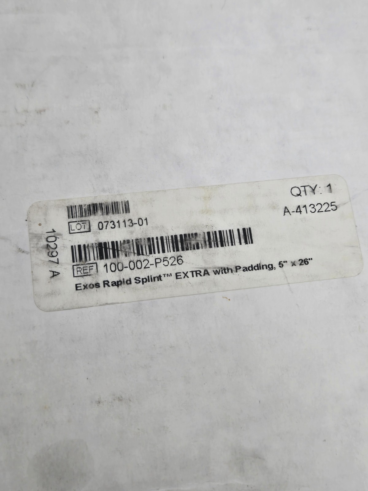 DJO Exos Rapid Splint EXTRA with Padding 5″ x 26″ x5 Lot READ