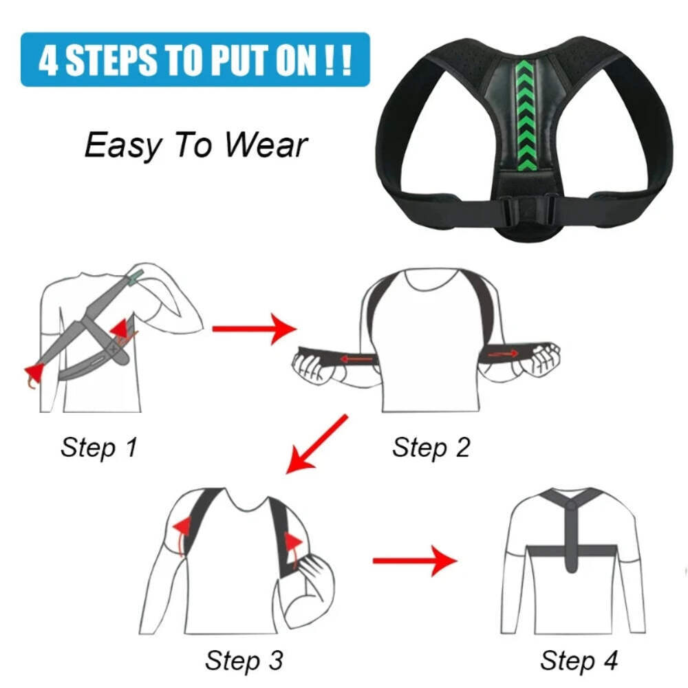 1Pcs Posture Corrector Unisex Adjustable For Clavicle Support Providing Pain Rel