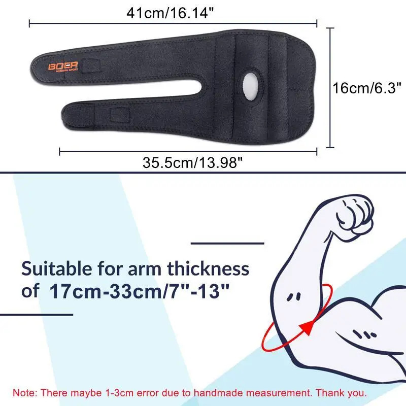 Elbow Compression Sleeve Brace Tendonitis Tennis Golf Arthritis Weight Lifting