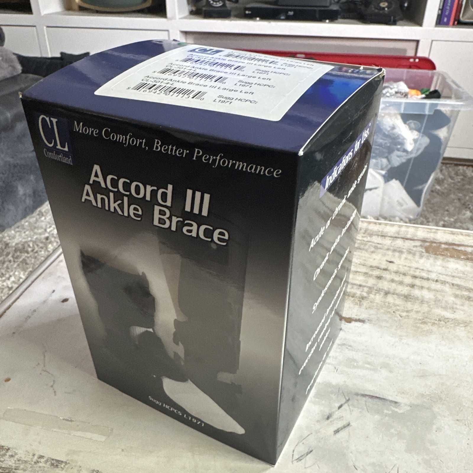 Comfortland Accord 3 III Ankle Brace Size Large Left NIB CL-301-4-L