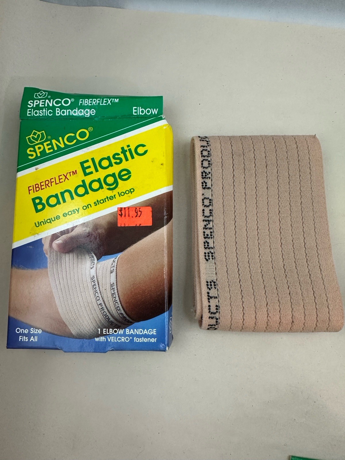 NOS Spenco FIBERFLEX Elastic Bandage, Elbow Wrap, One Size Fits All – Pack Of 3