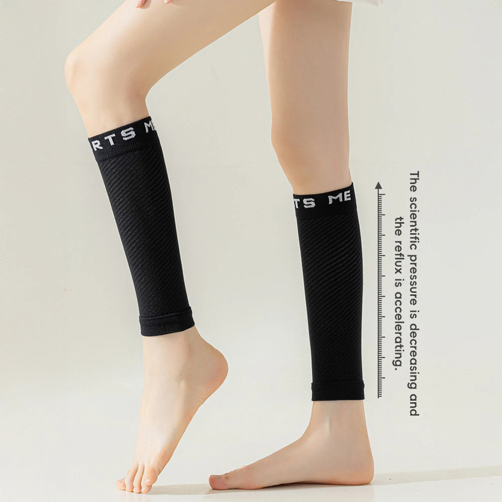 1Pair Calf Compression Sleeve, Shin Splint Brace Support Varicose Vein Treatment