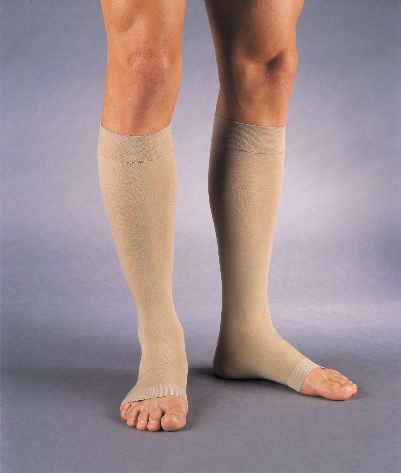 Jobst Relief Compression Knee Stockings 30-40 mmhg Supports Open Toe Silicone
