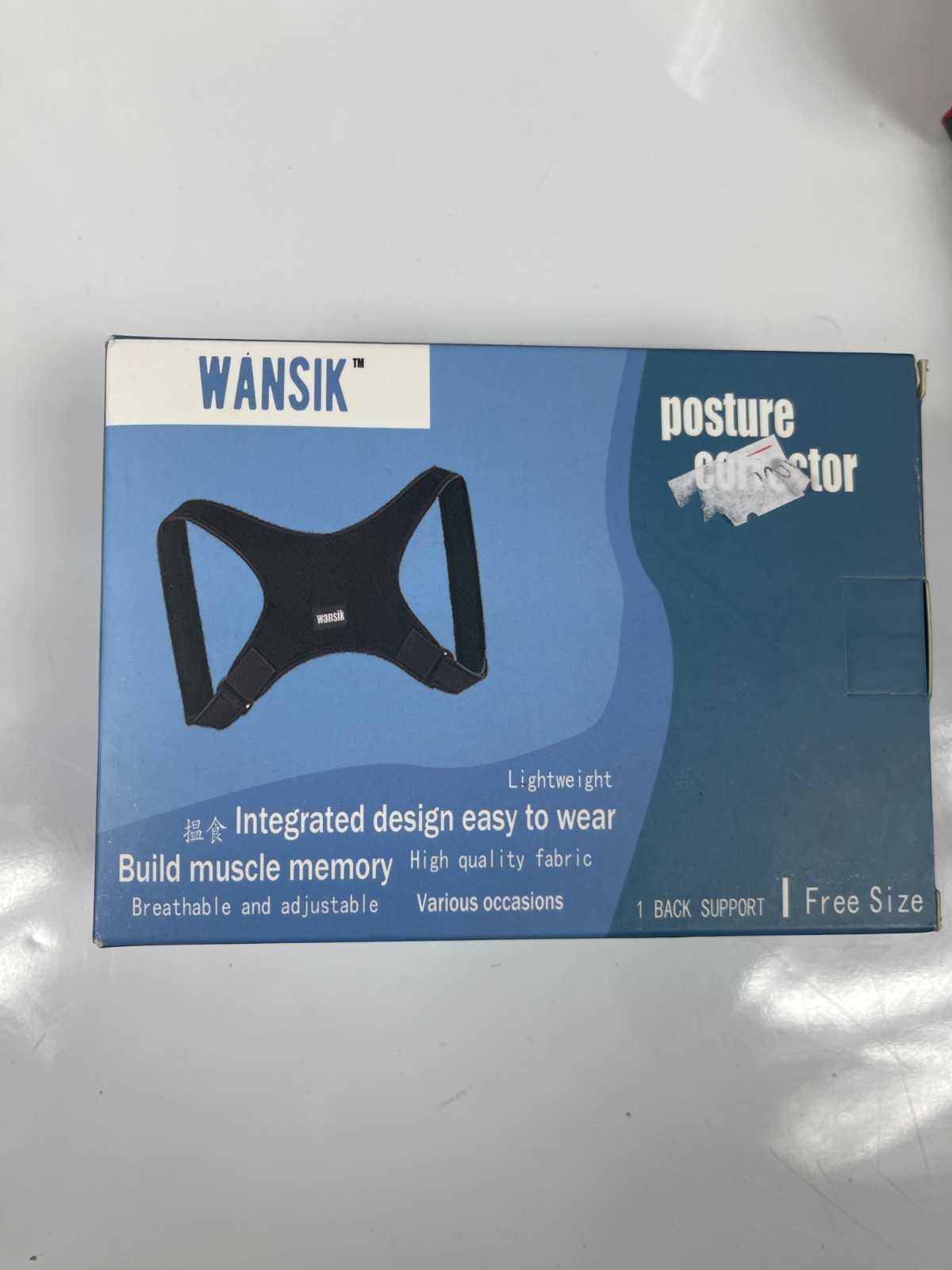 Wansik Posture Corrector, Adjustable 28in-48in for MEN or WOMEN