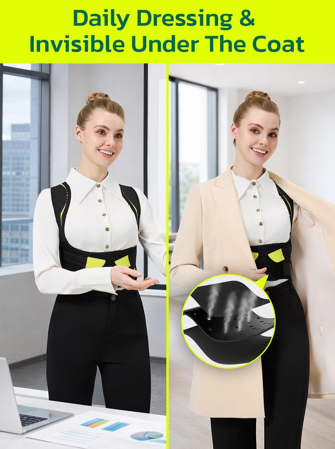 Posture Corrector for Women：Adjustable Posture Brace Straps for Pain Relief &…