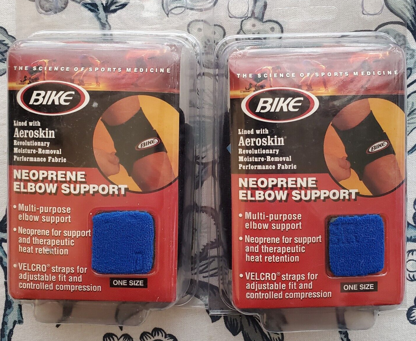 Bike Neoprene Elbow Support One Size New And Sealed Pack of Two