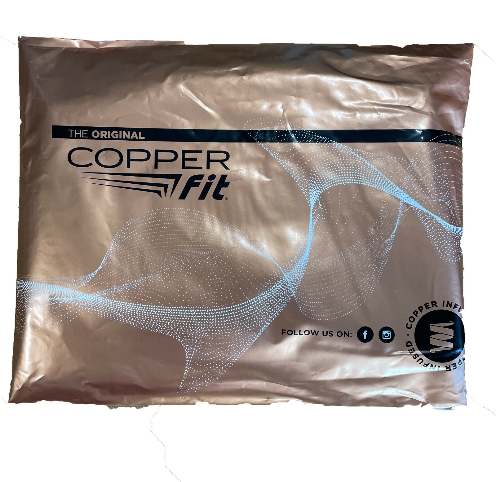 Copper Fit Copper Elite Knee Sleeve 2 Pk Opened Package /New Black