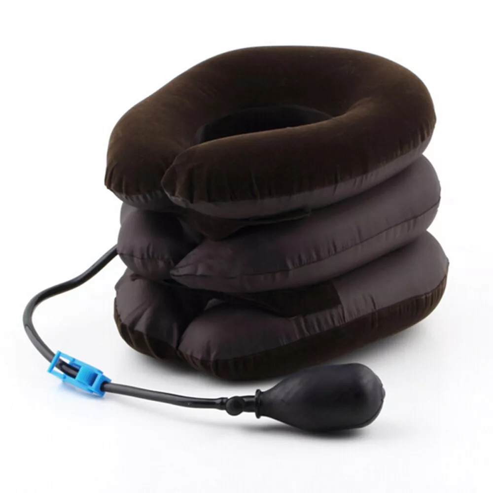 Cervical Neck Traction Device Collar Brace Support Pain Relief Stretcher Therapy