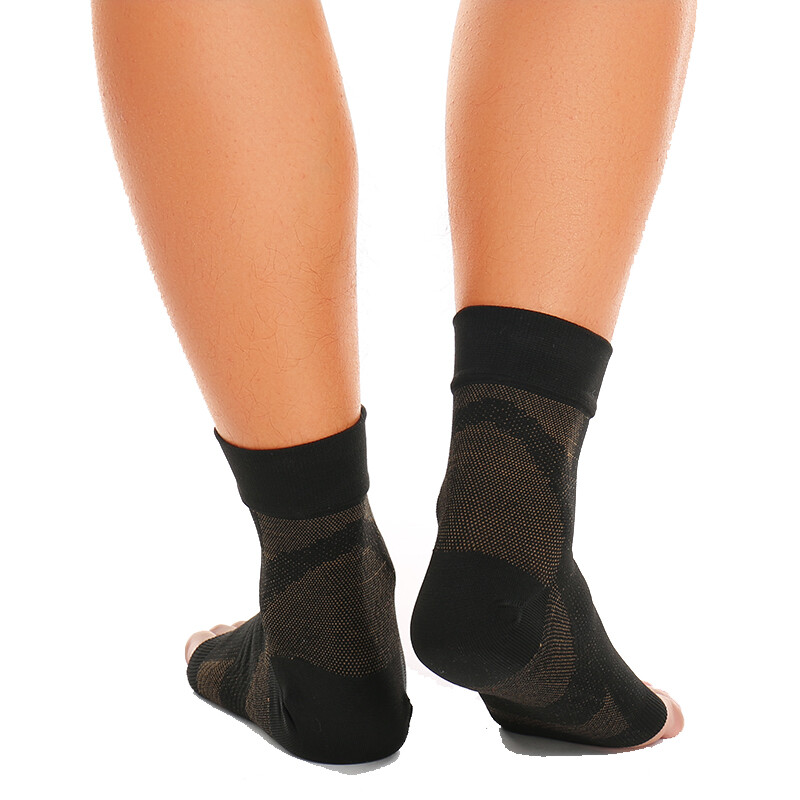 CFR Copper Infused Compression Socks Ankle Arch Support Planter Fasciitis Pain