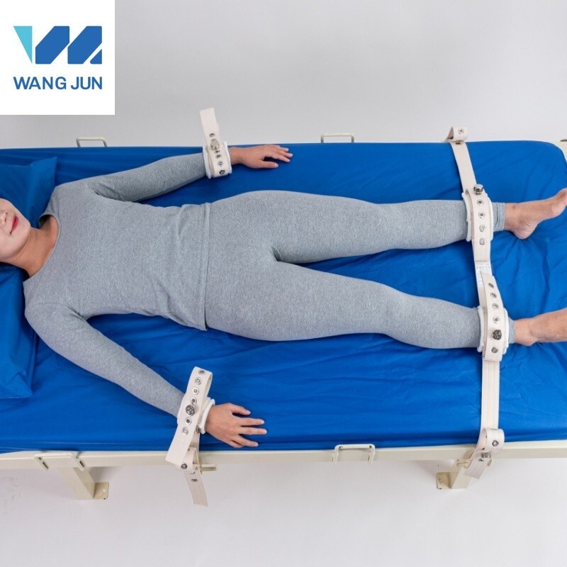 Hands And Feet Magnetical Controlled Restraint Strap Set 4 Point Lying Belts