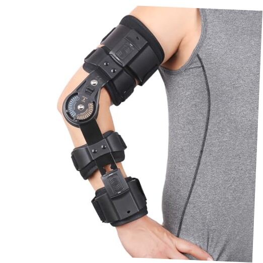 Hinged ROM Elbow Brace Adjustable Post OP Elbow Support – Arm Stabilizer Right