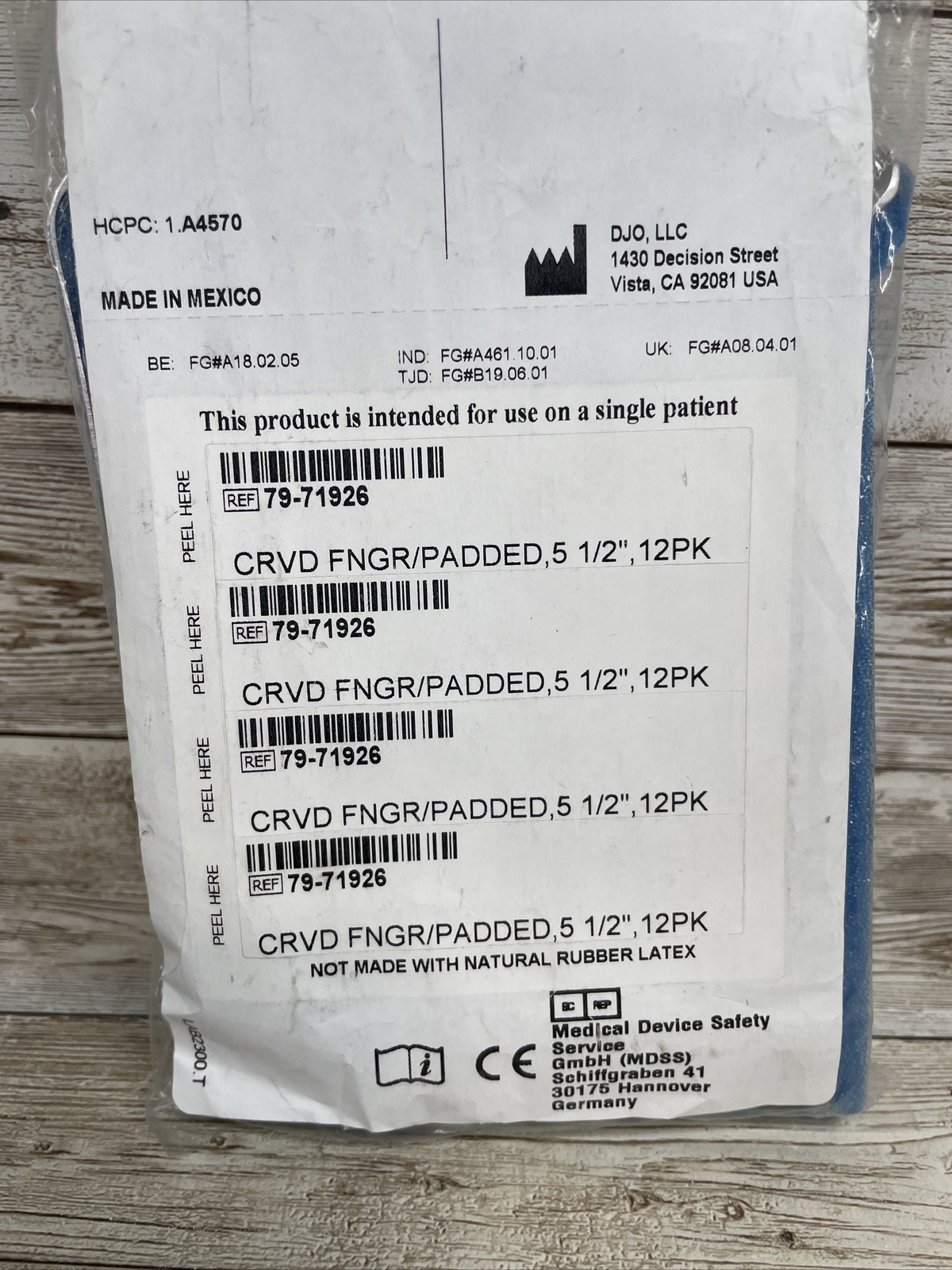 ProCare 79-71926 CRVD FNGR/PADDED.5 1/2″- Pack of 12 – LOT of 3