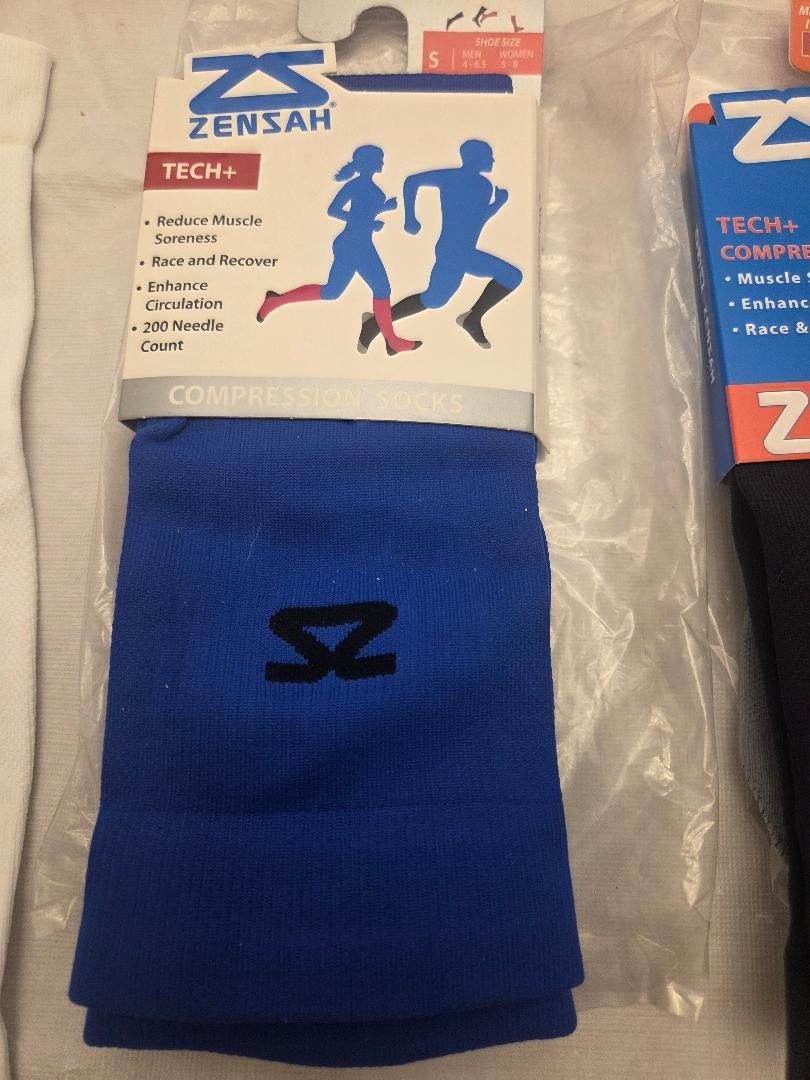 Zensah Tech+ PLUS ARGYLE Compression Socks Pick Size & Color