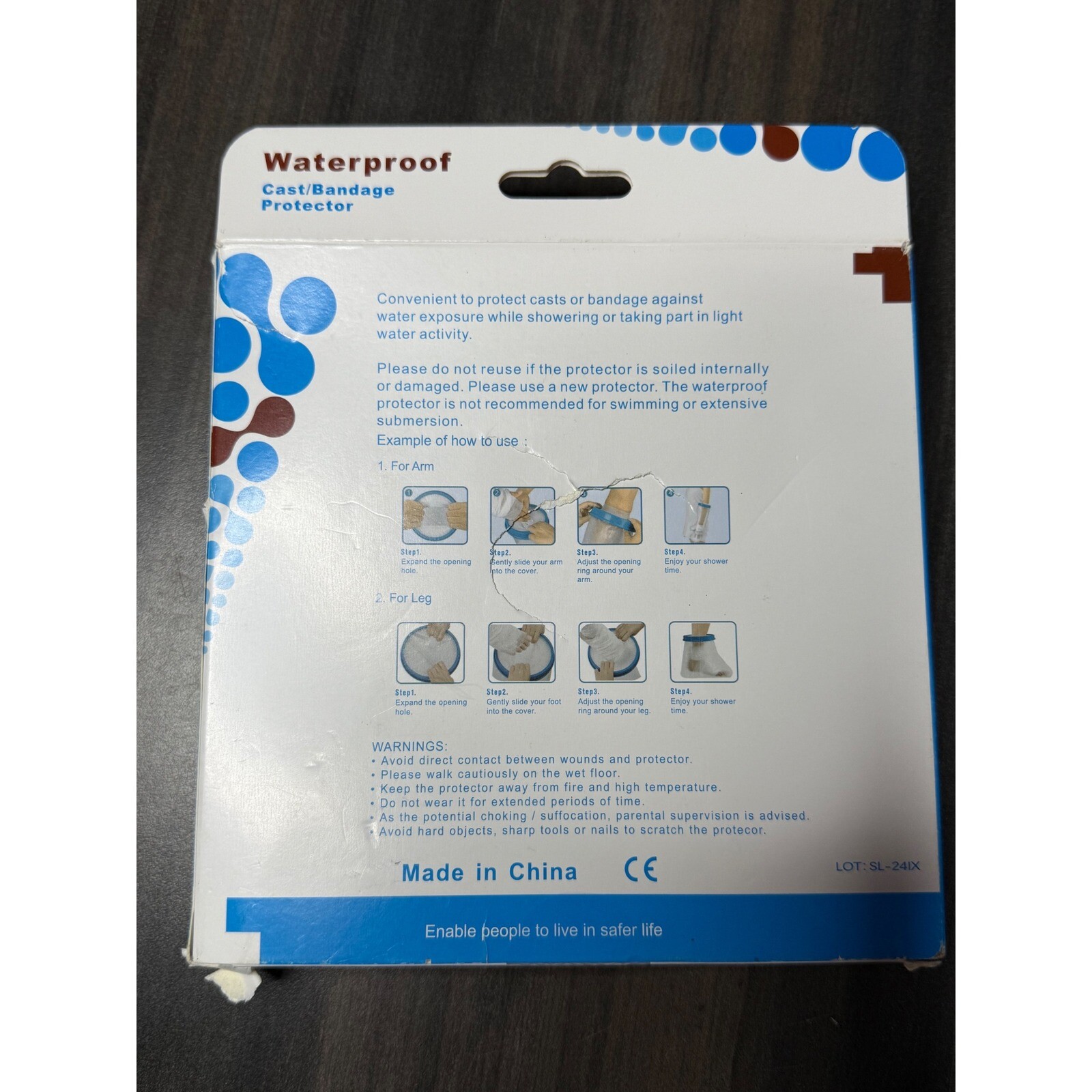 Waterproof Cast Cover Bandage Protector Arm Hand Shower Protection