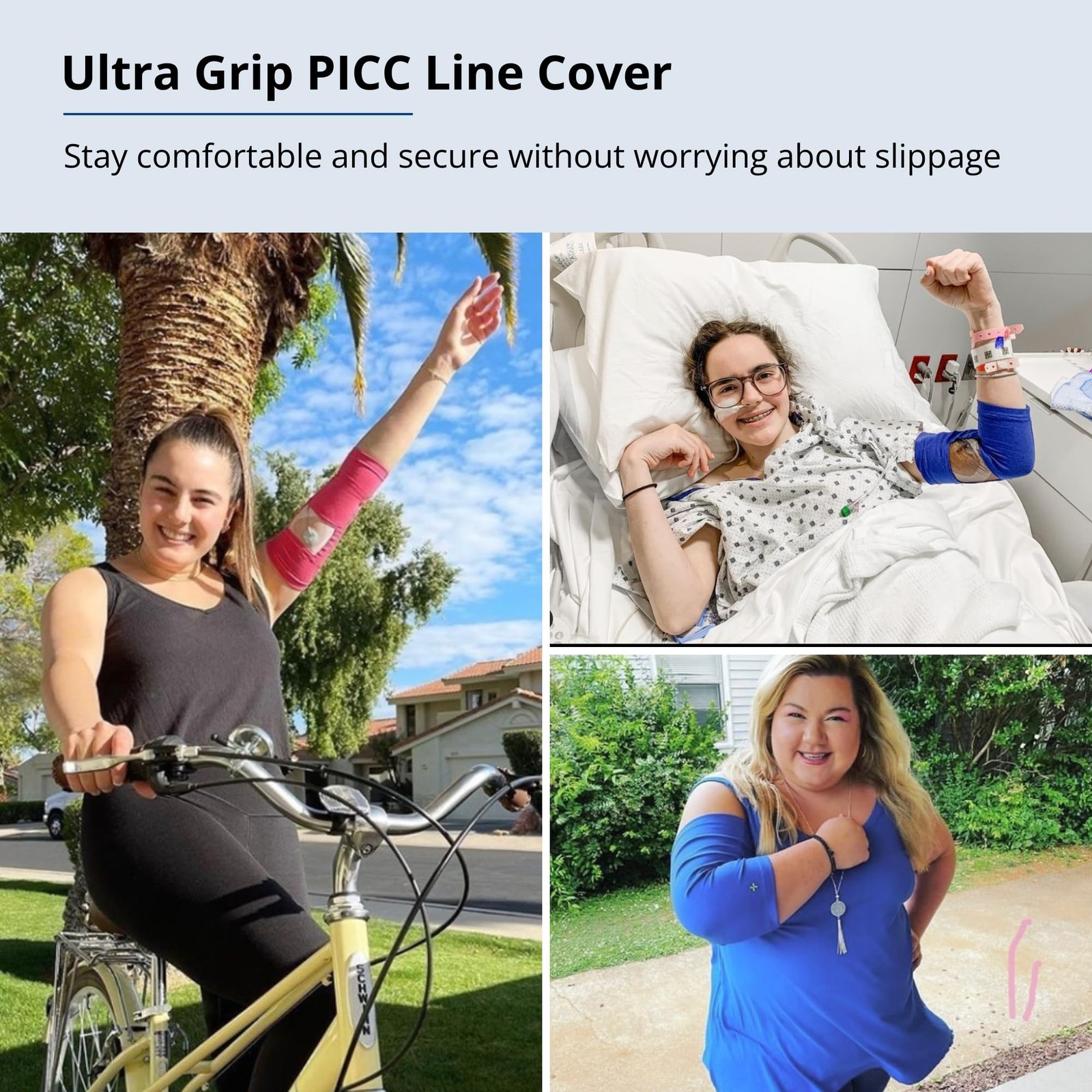 – Long PICC Line Cover (Small, Black) – for Patients with PICC Lines – Upper …