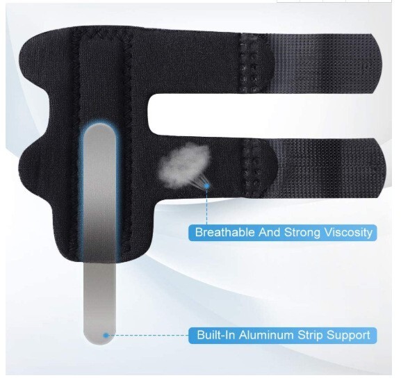 3X Finger Splint Support Brace Pain Relief Trigger Fixing Straightener Corrector