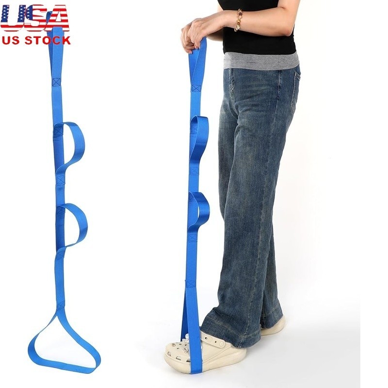 Leg Lifter Strap Post Hip Surgery Recovery Mobility Aid Adjustable Handles New