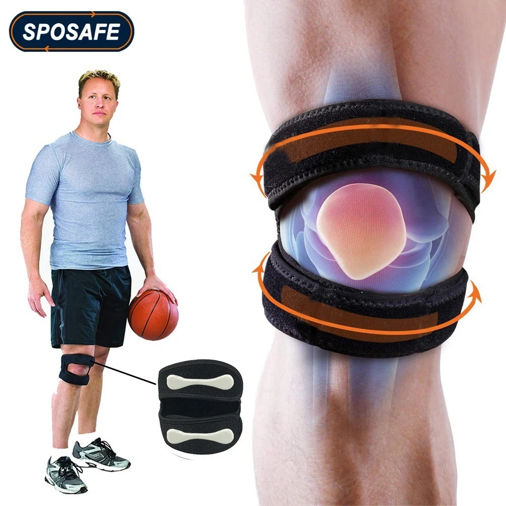 1 Pair Compression Knee Support Brace Patella Joint Pain Arthritis Relief Sleeve
