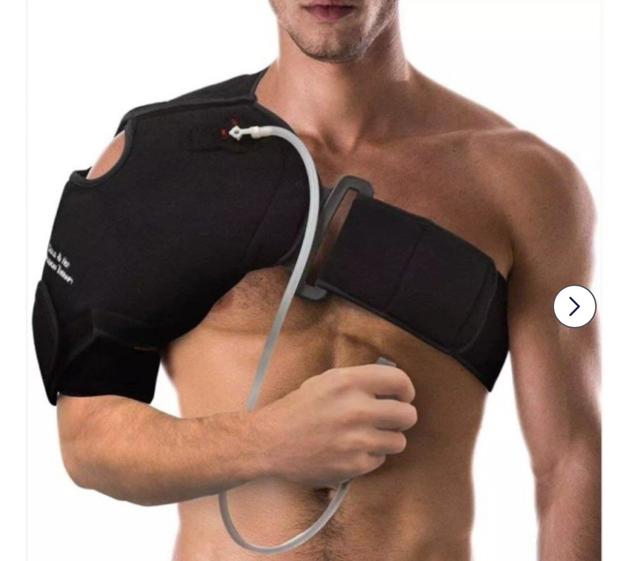 ThermoActive Pump Compression Therapy Shoulder Support Brace Hot Cold open box