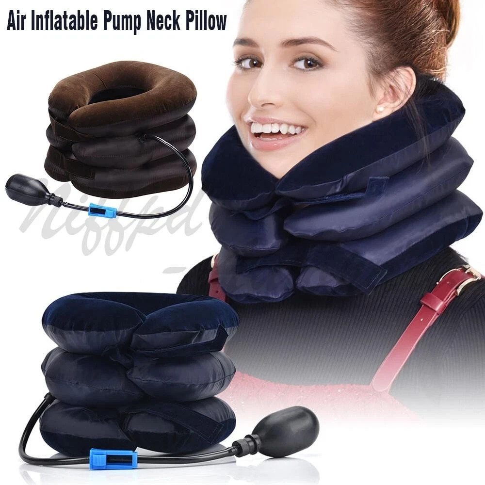 Cervical Neck Traction Device Collar Brace Support Pain Relief Stretcher Therapy
