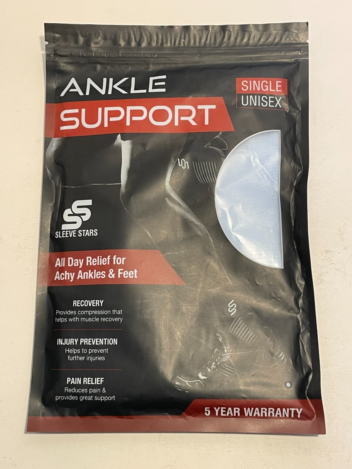 Sleeve Stars Ankle Brace Ankle Wrap Compression Sleeve for Men Women Size Med