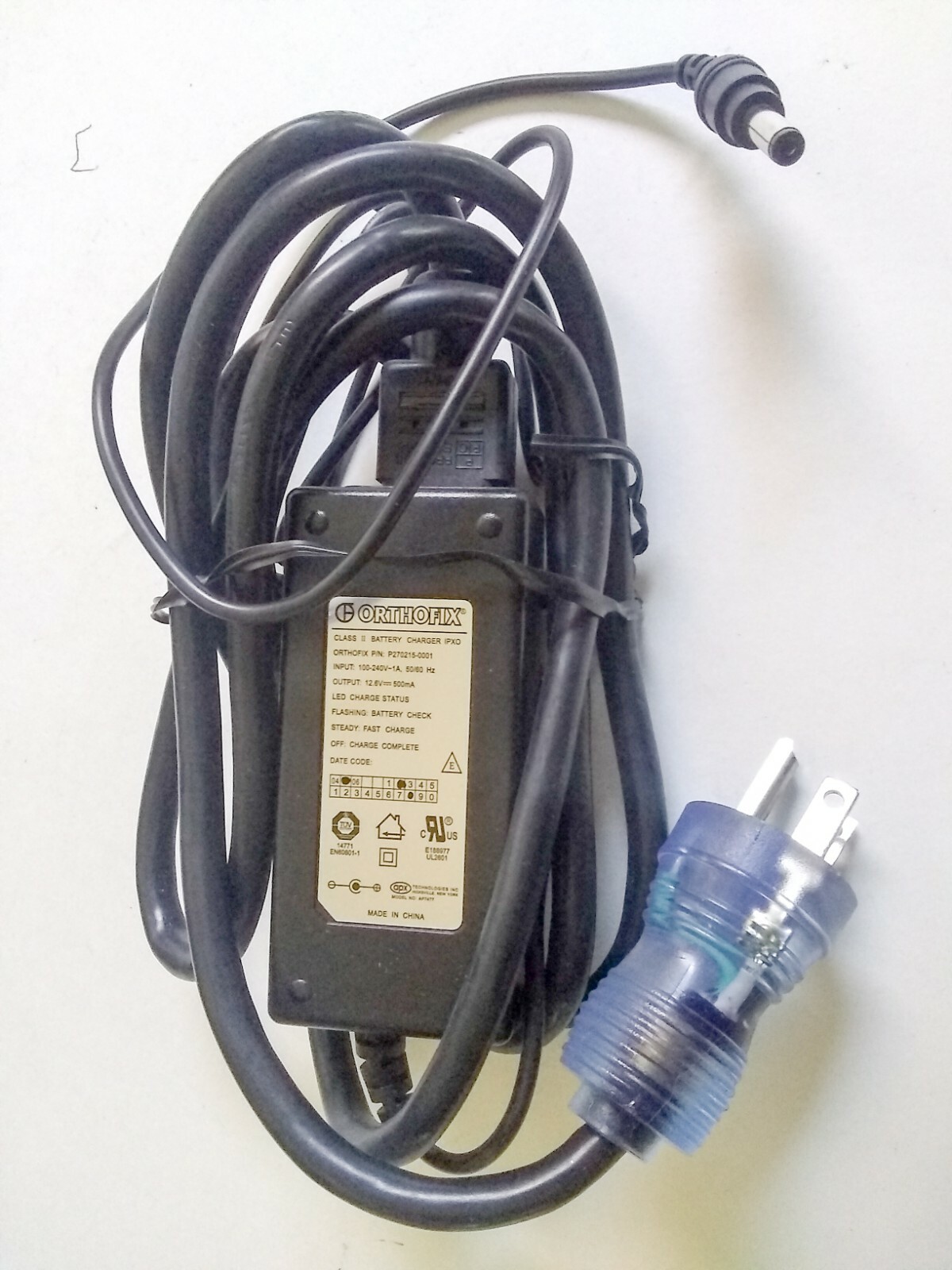 OrthoFix Power Supply 12.5V 500ma P270215-0001