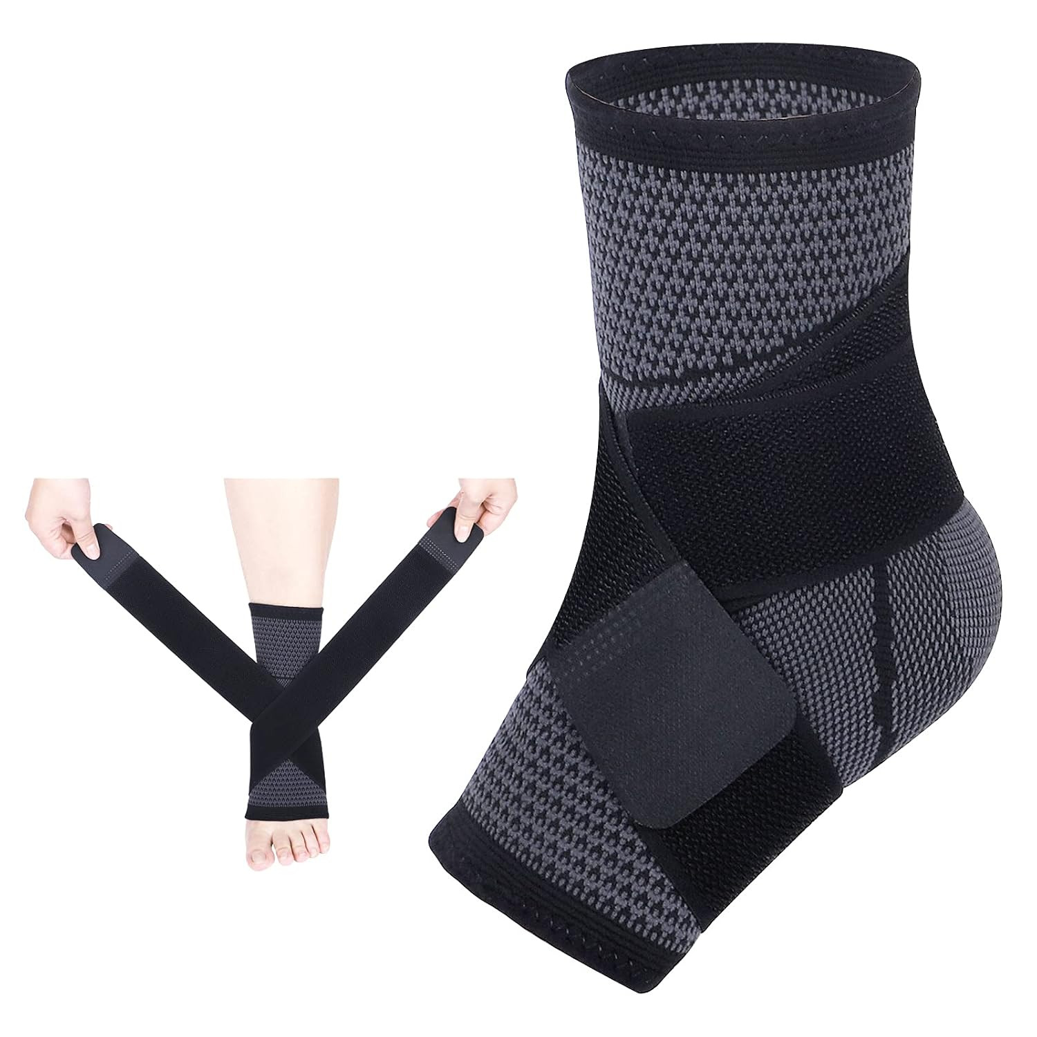 Ankle Braces, Adjustable Compression Ankle Support Men & Women for Injury Recove