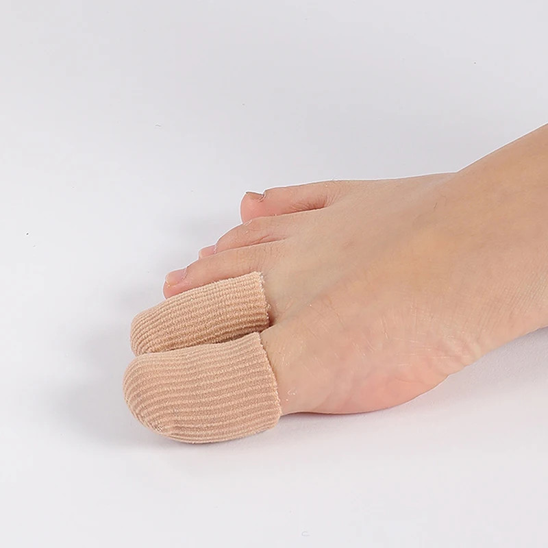 Bunions Corns Foot Pain Relief Orthotics Fabric Silicone Toe Tube Cover Protecto