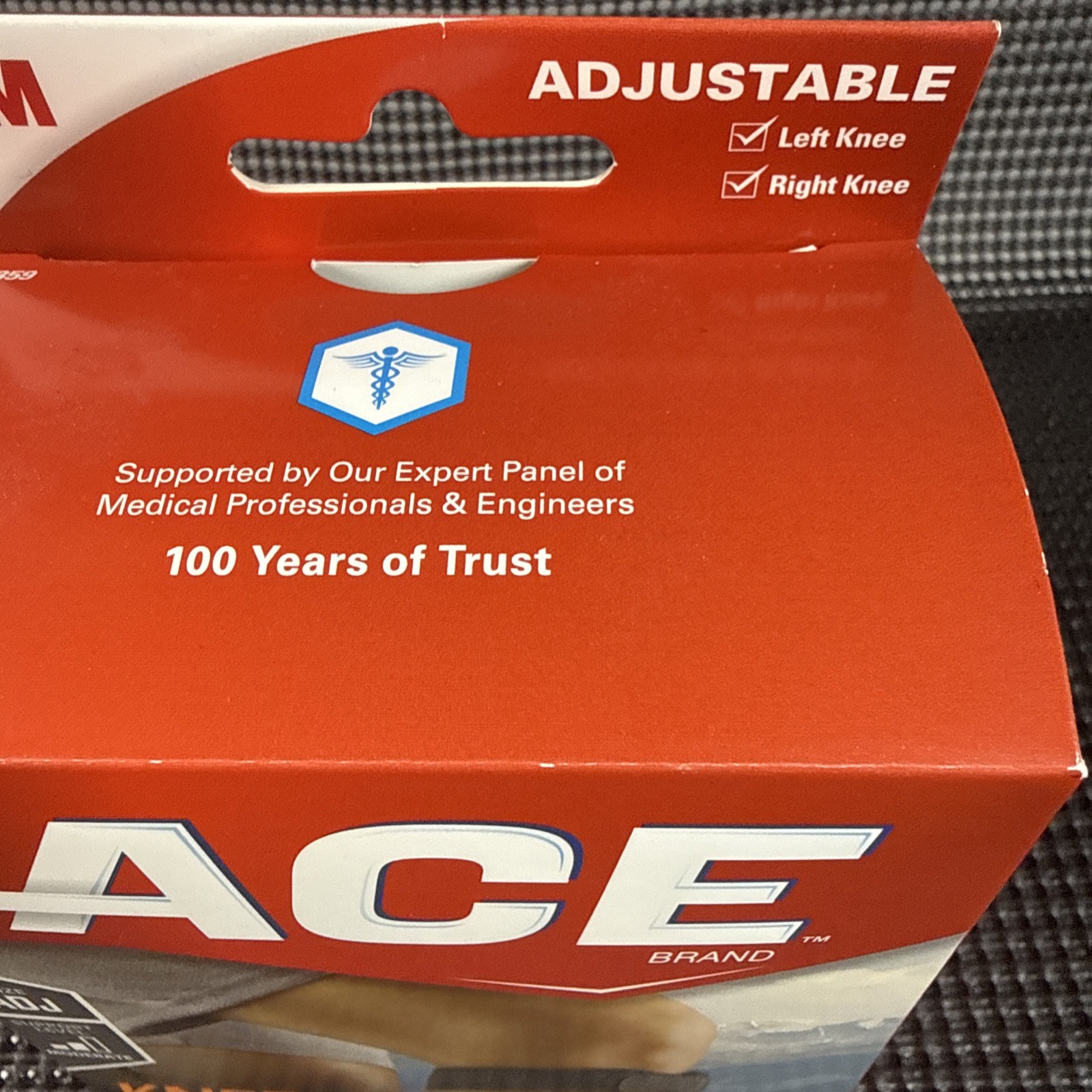 ACE Knee Strap For Mobility And Support One Size Adjustable Left or Right – New