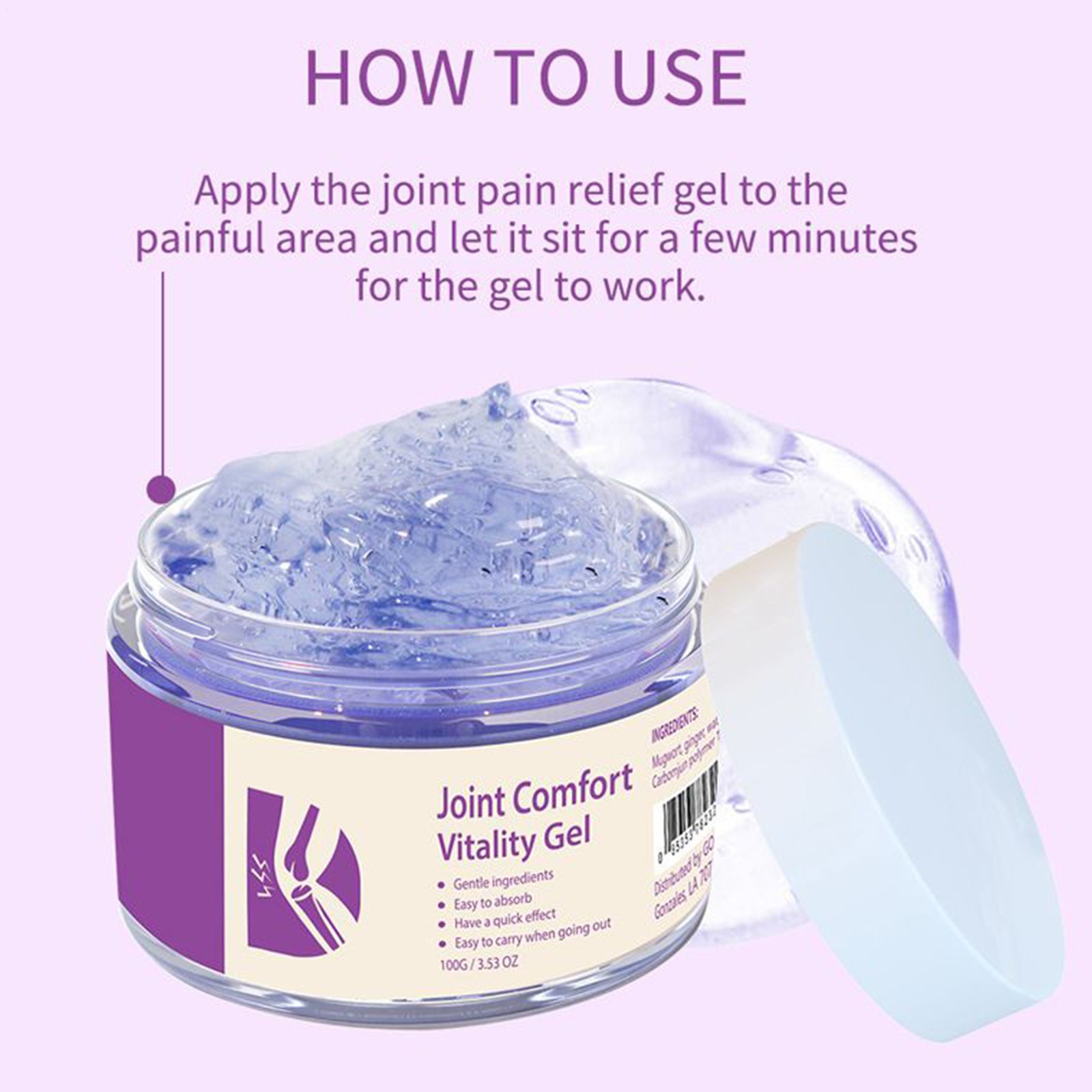 100g Soothing Joint Pain Gel for Massage Gel Relief Shoulder Knee Back Muscle