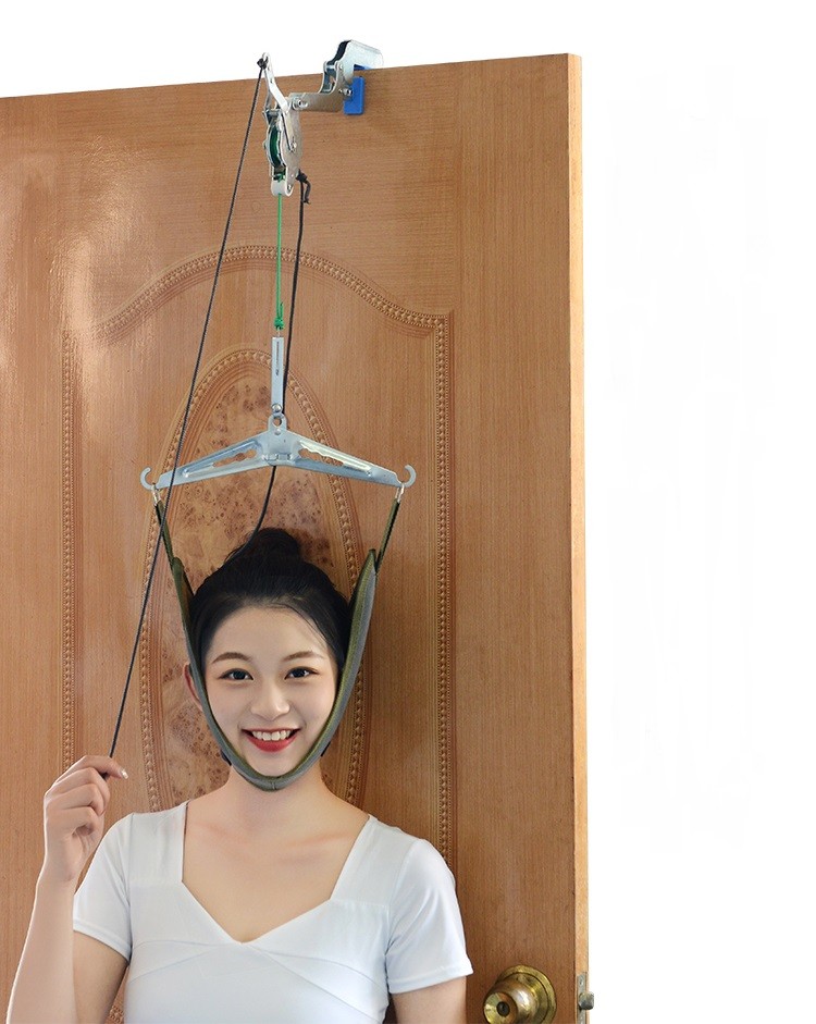 Cervical Traction Equipped With Soft Skin Friendly Face Sling Firm Solid Light