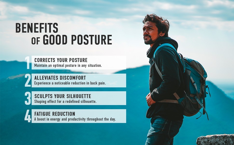 Curveless Mens Posture Corrector Compression Shirt Back Support ShortSleeve XXXL