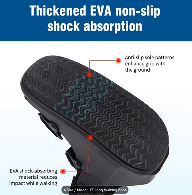 NEW Air Walking Boot LARGE For Right or Left Leg