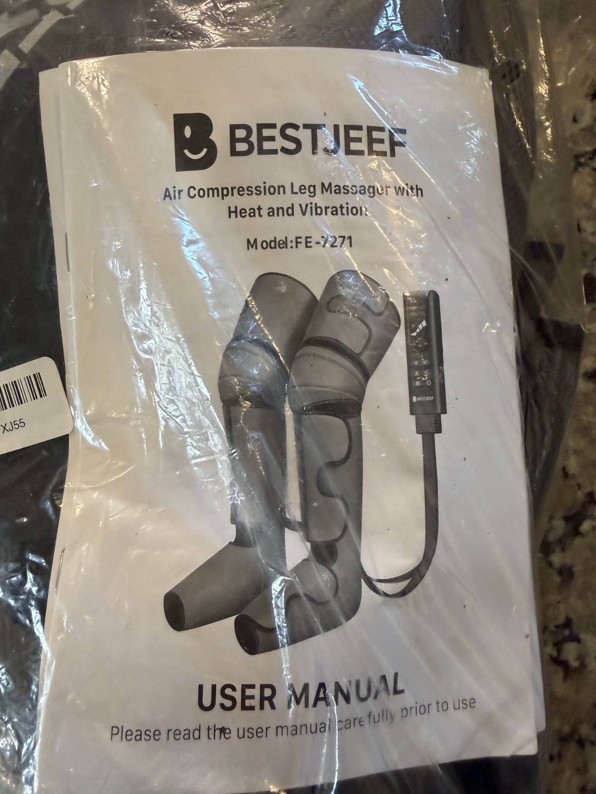 BESTJEEF Air Compression Leg Massager with Heat : Foot and Calf Massager -no box