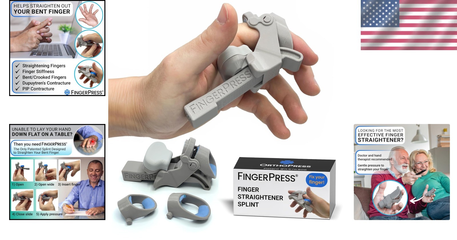 Finger Straightener Splint | Adjustable PIP Joint Stretcher