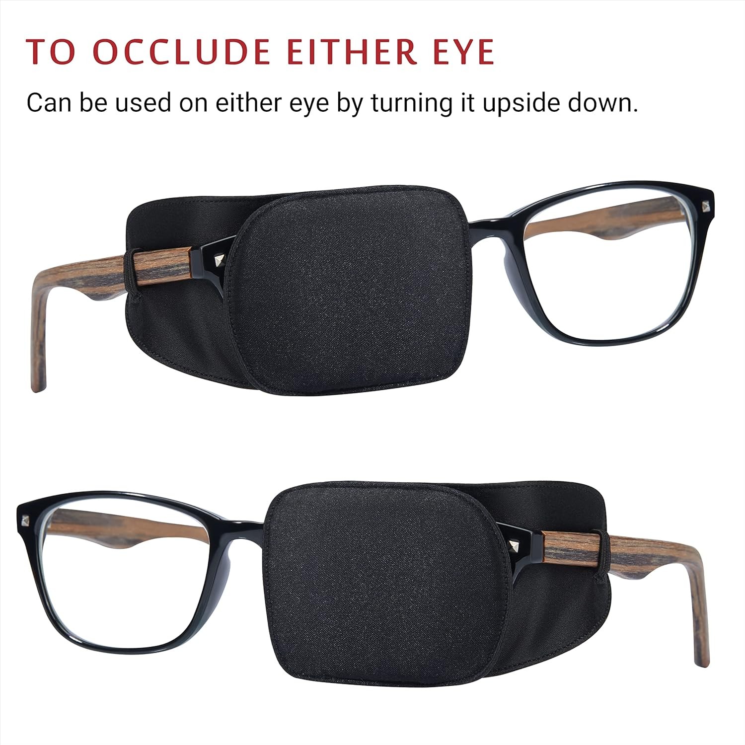 Breathable Light Blocking Mulberry Silk Eye Patch for Glasses