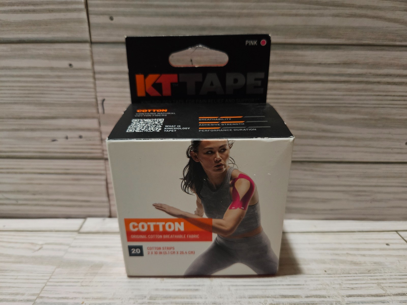 KT Tape Kinesiology Tape Original Cotton 20 10″ Pre-cut Strips Pink