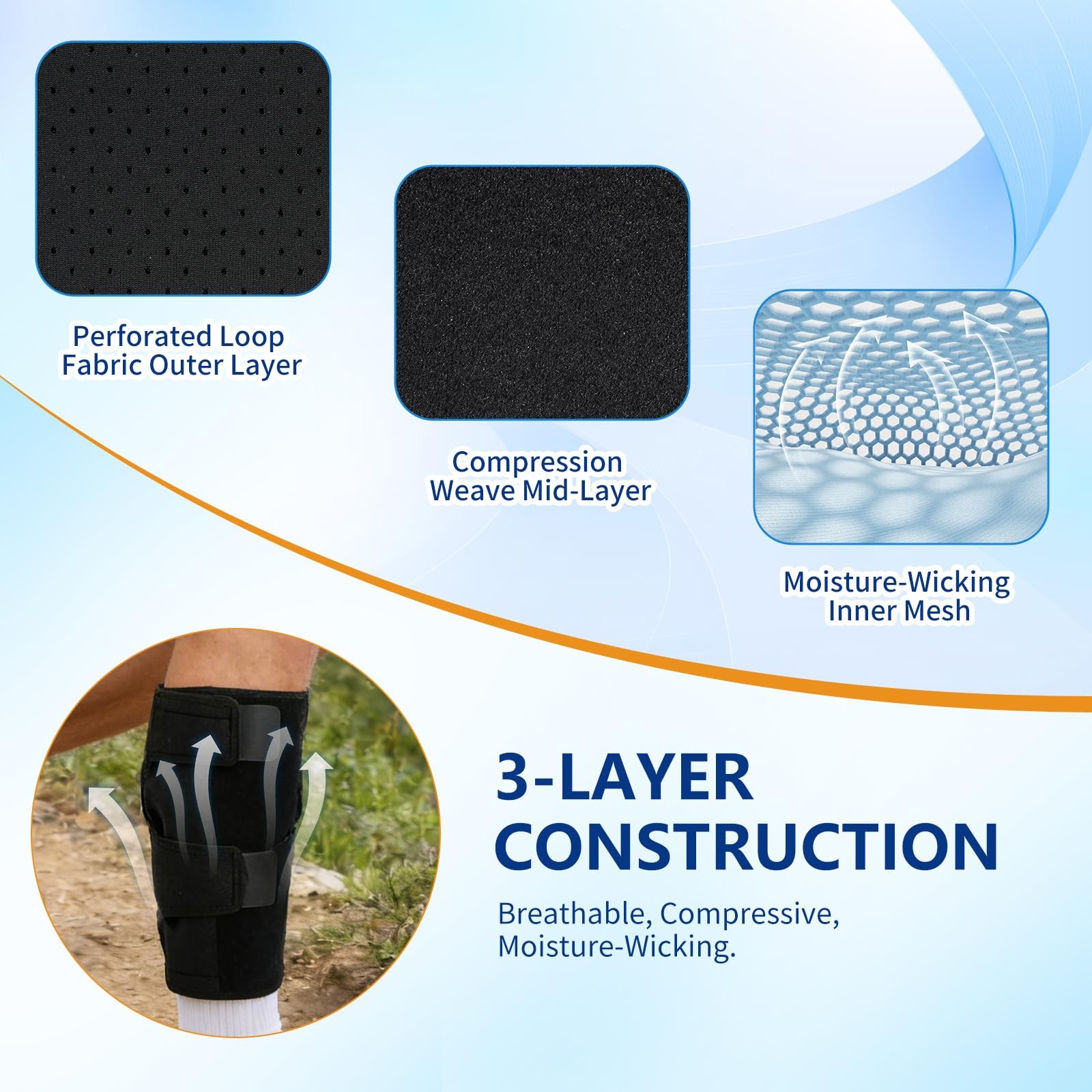Calf Brace Compression Wrap, Adjustable Shin Splint Support for Men & Women, …