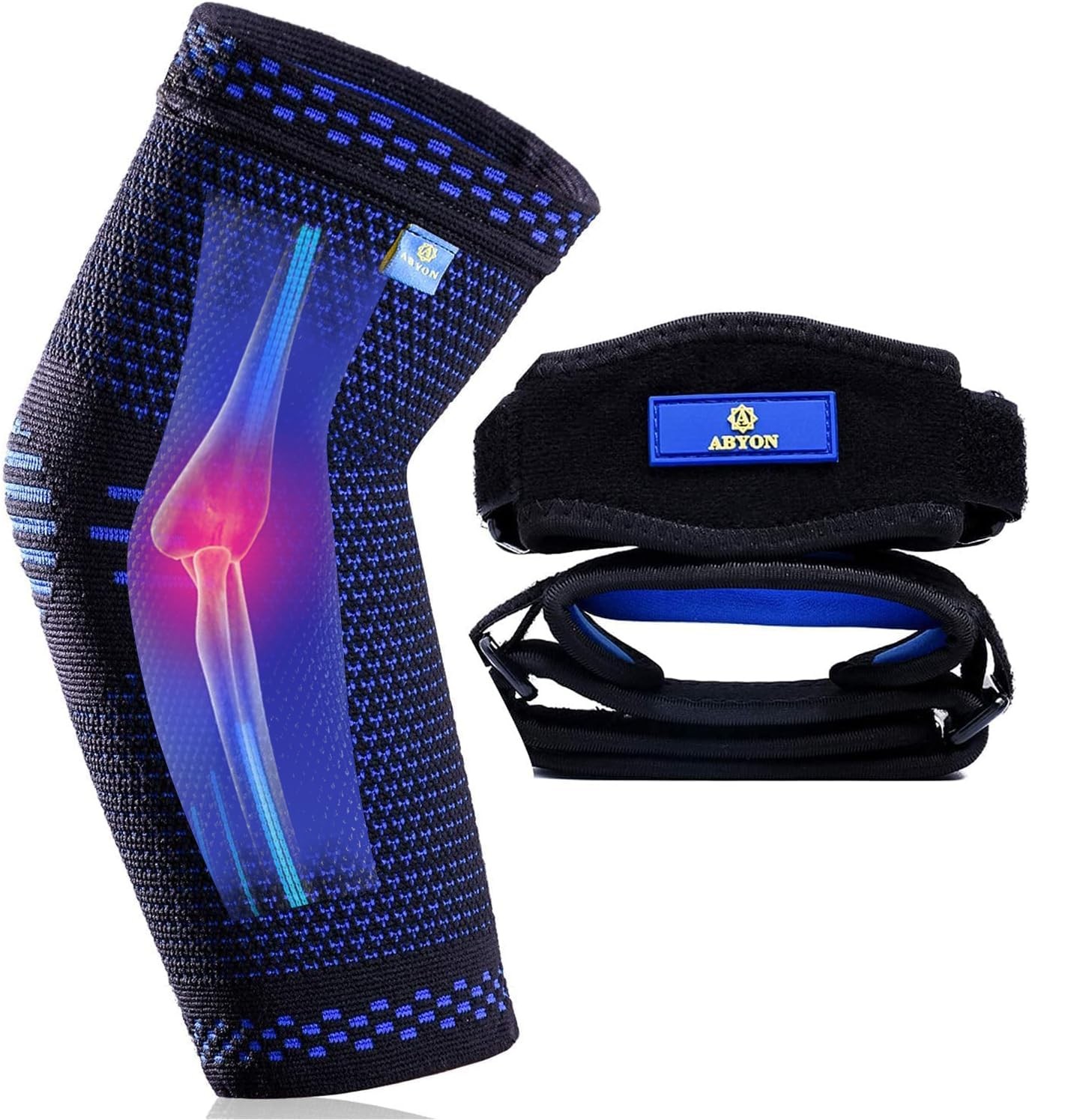 1 Piece Compression Elbow Support Sleeve 2 Pcs Tennis Elbow Pads for Men Women