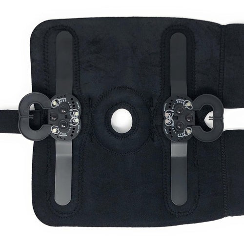 Cross-Fit Universal Hinged Knee Brace – Black, Fits 12–24″ Knee