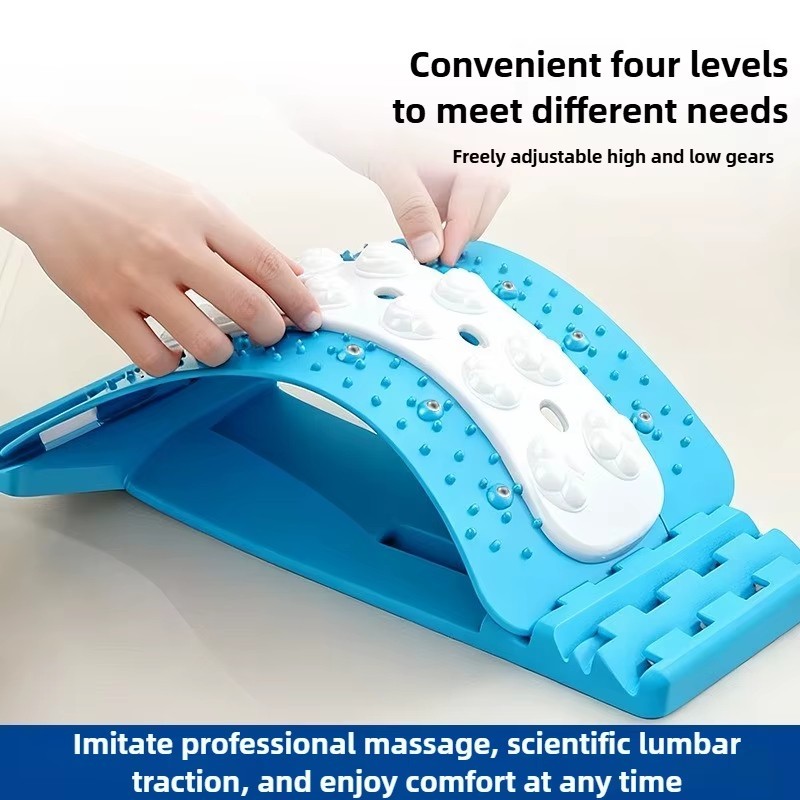 Back Stretcher for Lower Back Pain Relief – 4-Level Adjustable Lumbar Support…
