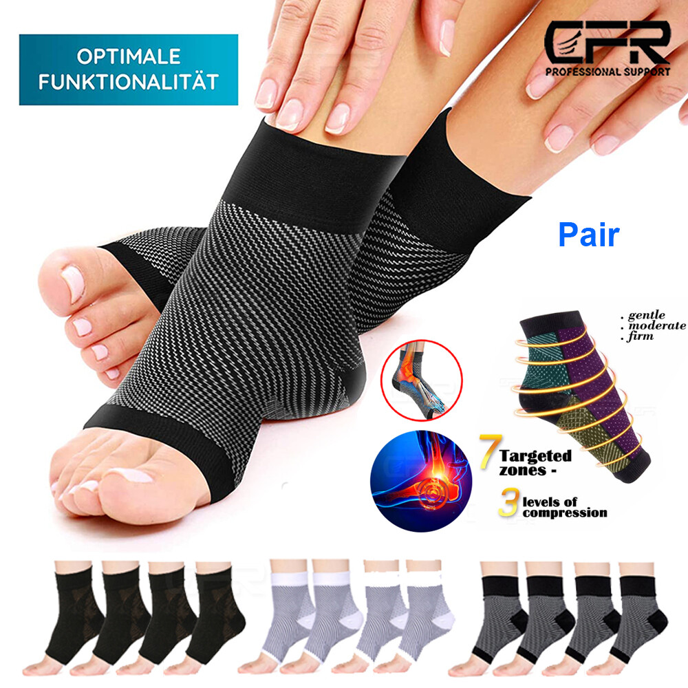 Ankle Brace Support Compression Sleeve Plantar Fasciitis Circulation Foot Socks