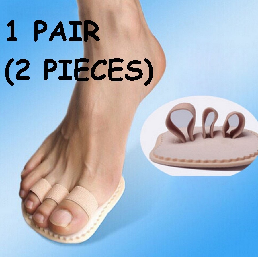 1 Pair~Toe Splint Corrector Straightener Triple Toe Hammer Claw Overlapping Toe
