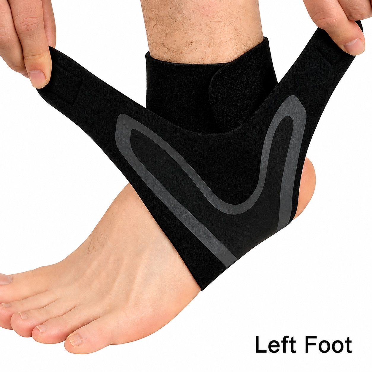 Ankle Brace Support Compression Sleeve Foot Wrap Sports Sprain Pain Relief