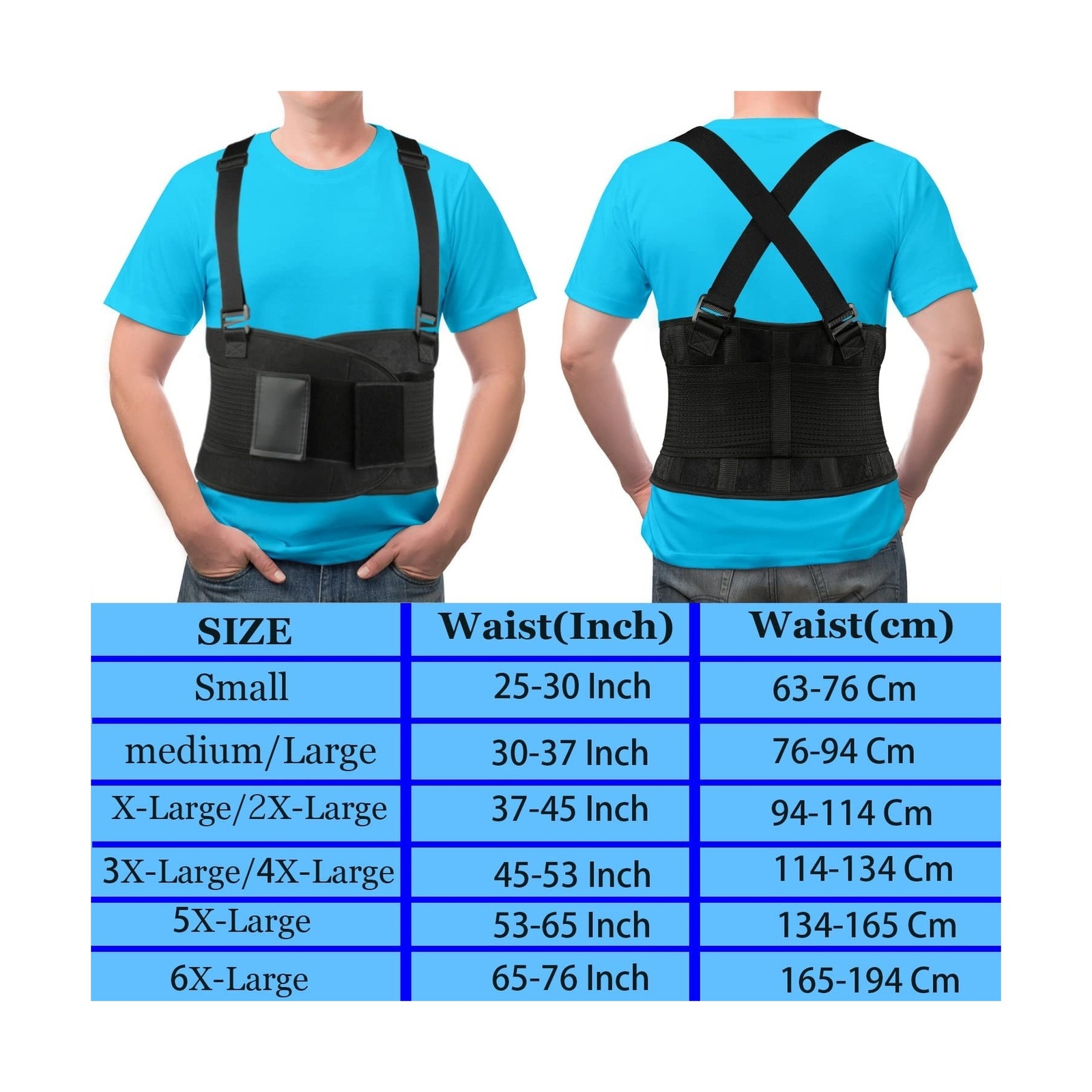PAZAPO Back Brace Men and Women – Lower Lumbar Support for Heavy Lifting – Lo…