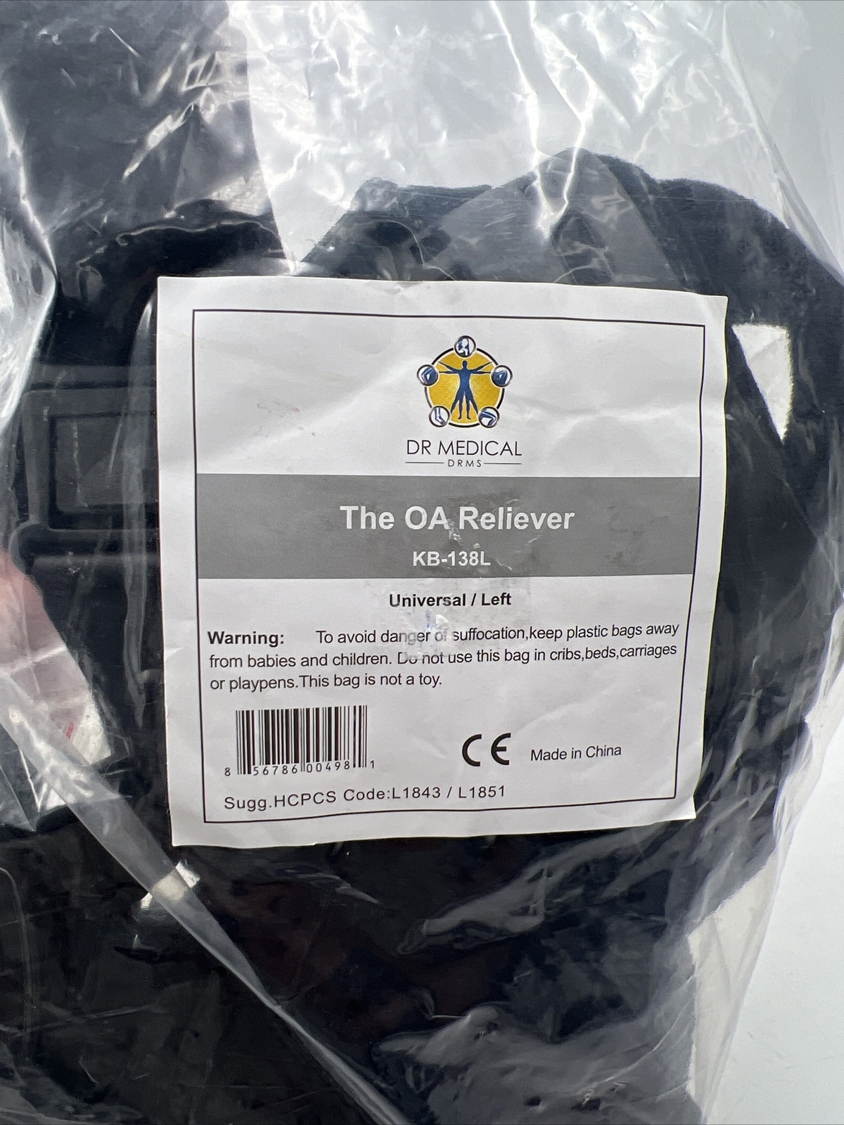 Dr Medical KB-138L The OA Reliever Universal Knee Brace Support Left